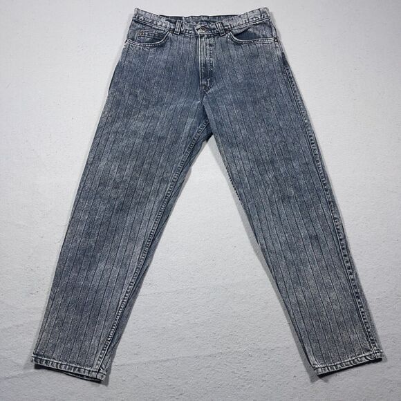 Vintage Levis Jeans Mens 31x30‎ Made In USA SilverTab 550 Herringbone 80s Acid - Picture 1 of 14